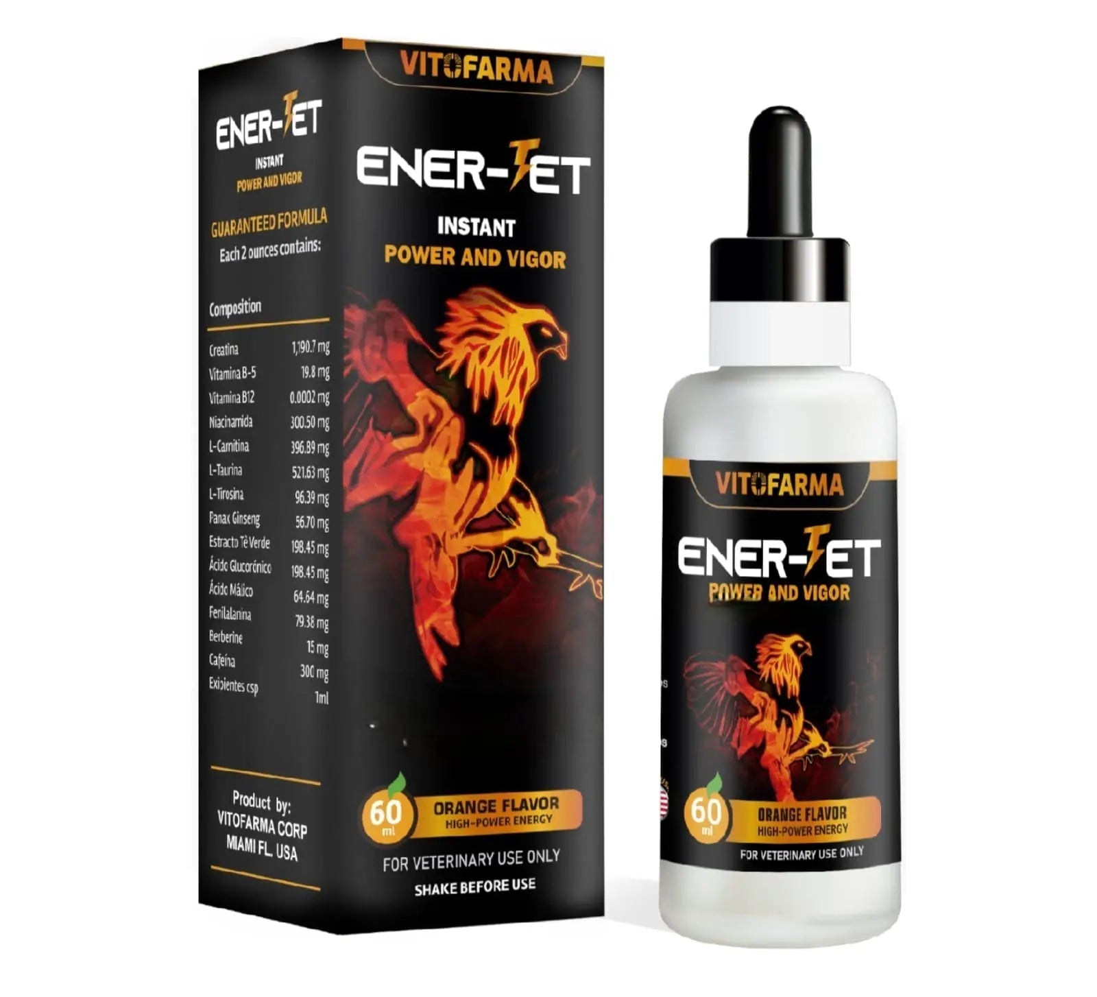 VITOFARMA Ener-Jet Energy Booster for Rooster Natural Multivitamin - Liquid 60 ml VITOFARMA buy supplements canada
