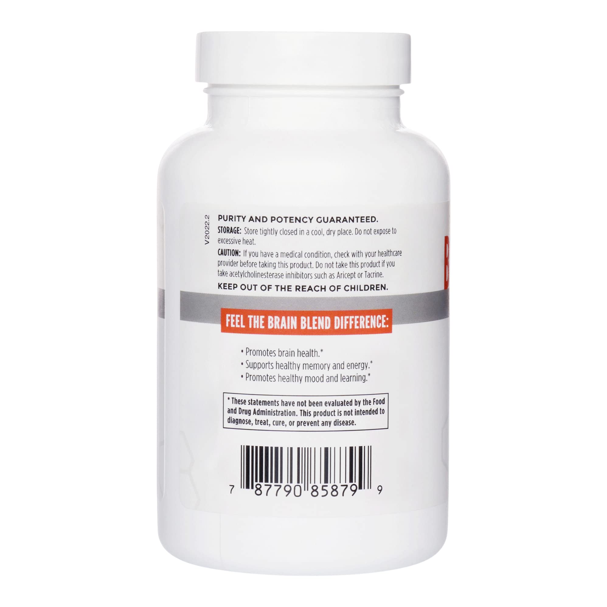 NBI Brain Blend for Memory, Focus, Concentration, Cognitive Function for Men & Women | Caffeine-Free with ALCAR, Alpha Lipoic Acid, Huperzine A, Turmeric | Nootropic | 120ct Capsules NBI buy supplements canada