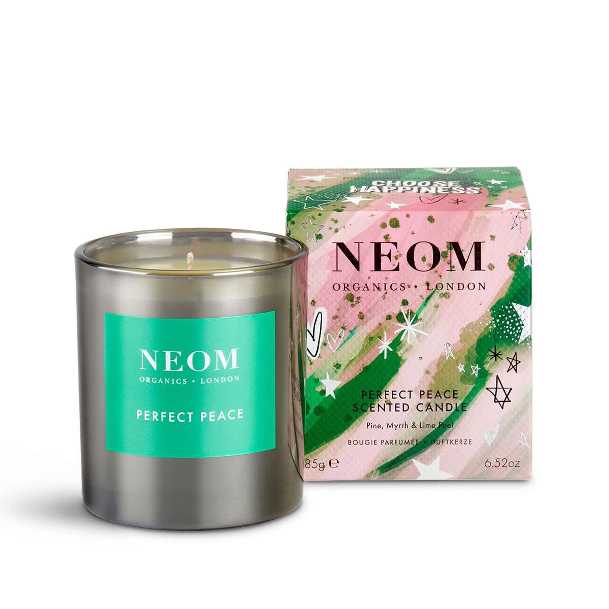 NEOM- Perfect Peace Luxury Scented Candle | Pine, Myrrh & Lime Peel | Christmas Gift… (1 Wick) Neom buy supplements canada