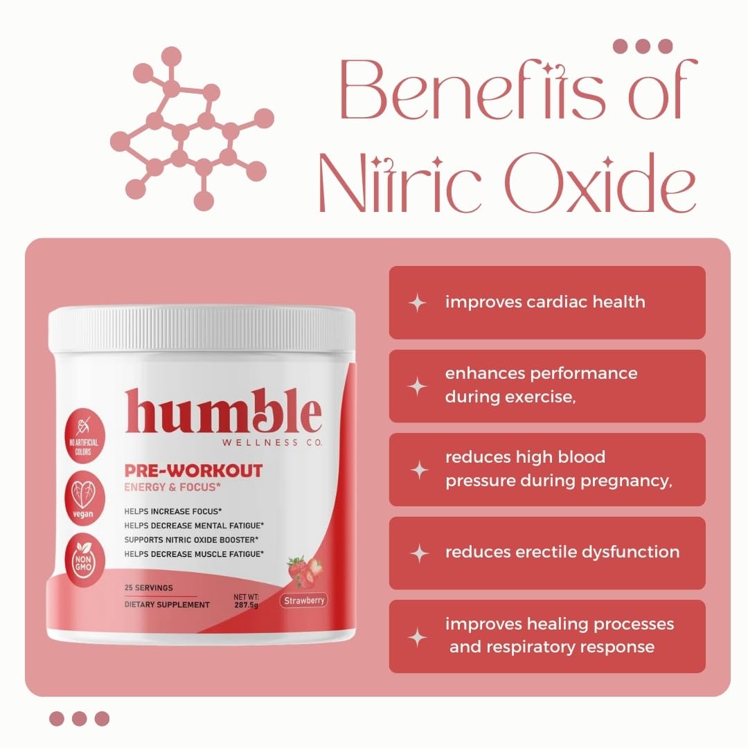 Humble Wellness Pre-Workout: Increase Focus, Decrease Mental Fatigue, Supports Nitric Humble Wellness buy supplements canada