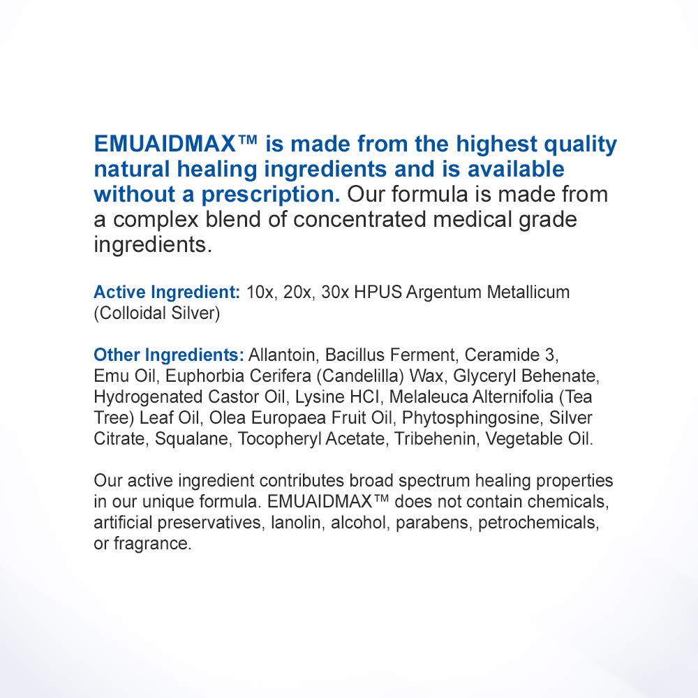 emuaid EMUAIDMAX Ointment 2oz - Eczema Cream. Maximum Strength Treatment emuaid buy supplements canada