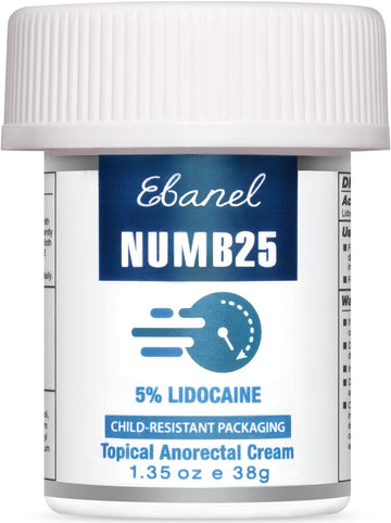 Ebanel 5% Lidocaine Numbing Cream, Pain Relief Burn Itch Numb Cream, Maximum Strength Numb25 Topical Anesthetic with Allantoin, Vitamin E for Local and Anorectal Uses, Hemorrhoid Treatment, 1.35 Oz Aus Healthcare buy supplements canada