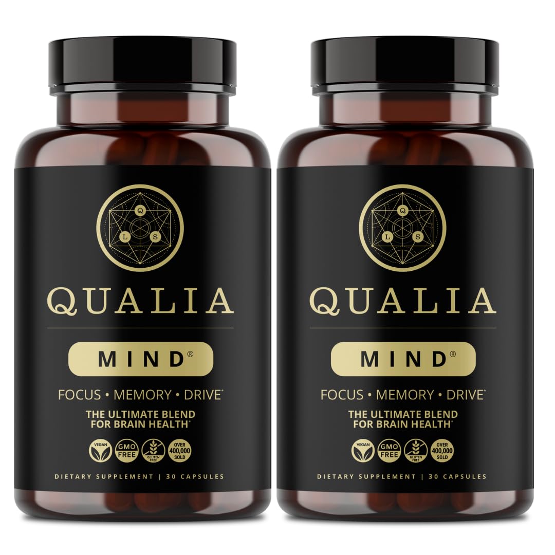 Qualia Mind — Beat Brain Fog | Doctor-Formulated Premium Brain Nourishment | Fuel Focus, Drive & Energy | 32 Ingredients Including Lion’s Mane, Cognizin™️, Ginkgo & More| 2 Week Supply* QUALIA LIFE SCIENCES buy supplements canada