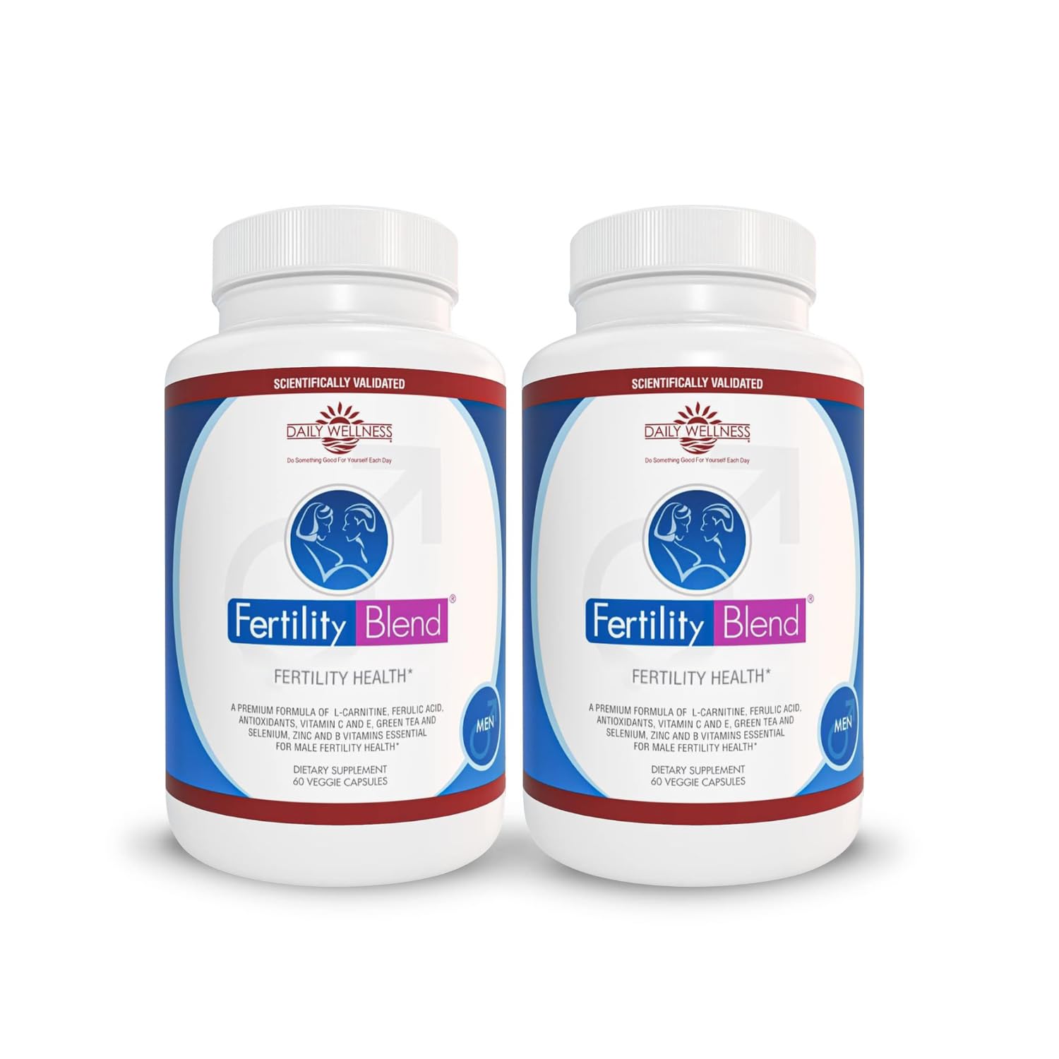 Fertility Blend Daily Wellness for Men - Male Fertility Supplements, Vitamin Blend Pills - Male Count Pre-Conception for Him - Fertility Supplements for Men - 60 Capsules, 2 Pack Fertility Blend buy supplements canada