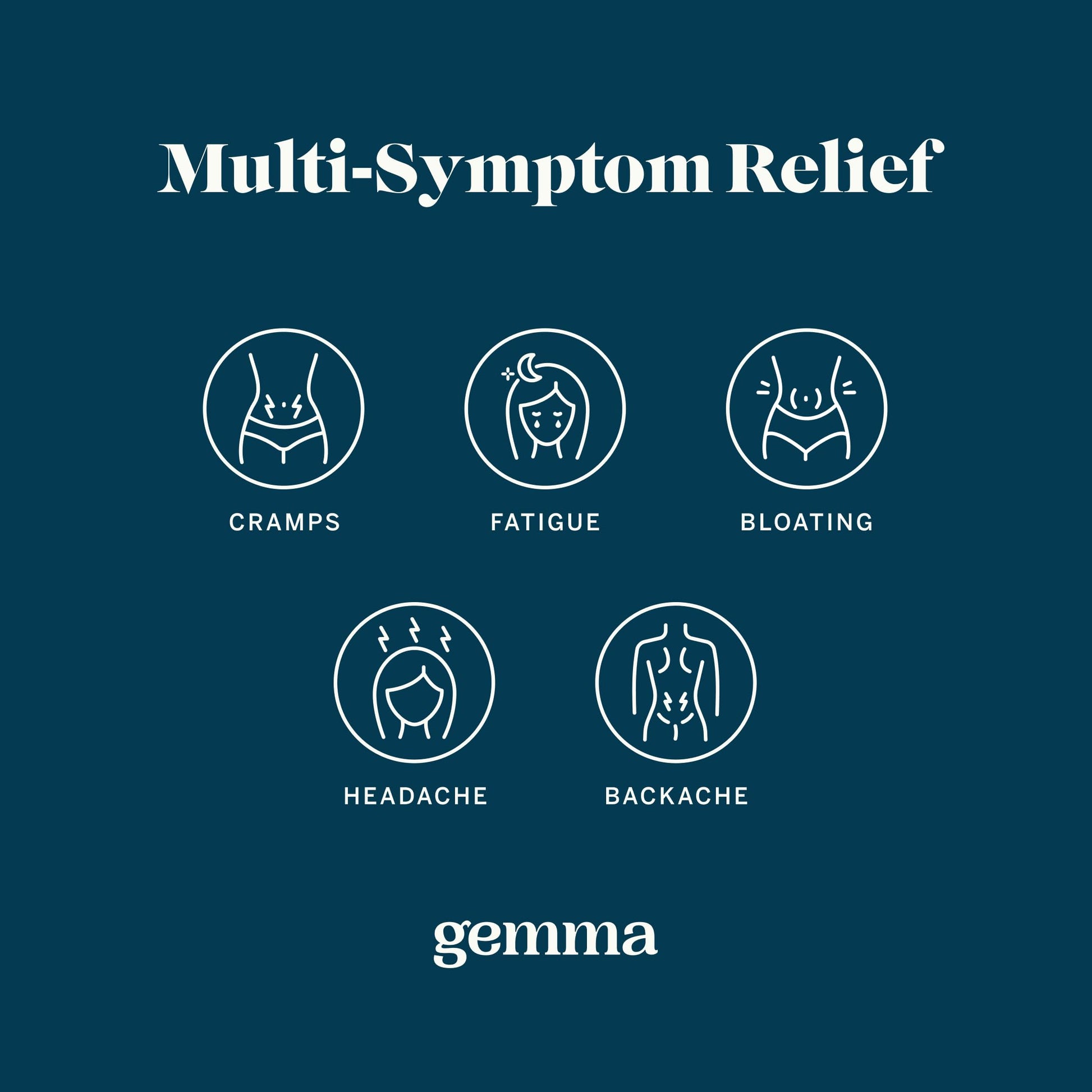 Gemma Cut The Cramp - Fast Menstrual Cramp & Period Pain Relief - Multi-Symptom Formula Treats Menstrual Cramps, Fatigue, Bloating, Headache in 15 Minutes Gemma buy supplements canada