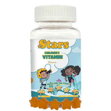 Stars Kids Multivitamin Gummies with Omega 3, Vitamins for Kids with A, B, C, D, Plant Based Multi Vitamins for Children, Manganese Vitastars buy supplements canada