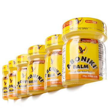 Aboniki Balm (6 Plastic Jars) – Powerful Topical Pain Relief Balm for Sore Muscles and Joints | Anti Inflammatory Analgesic Rub with Cooling Menthol for Back, Knee, Neck, Shoulder, Wrist & Body Ache Aboniki buy supplements canada