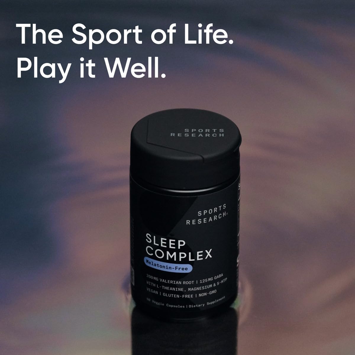 Sports Research® Sleep Complex- Melatonin-Free Vegan Capsules - with Valerian Root, GABA, L-Theanine, Magnesium & 5-HTP - 30 Servings Sports Research buy supplements canada