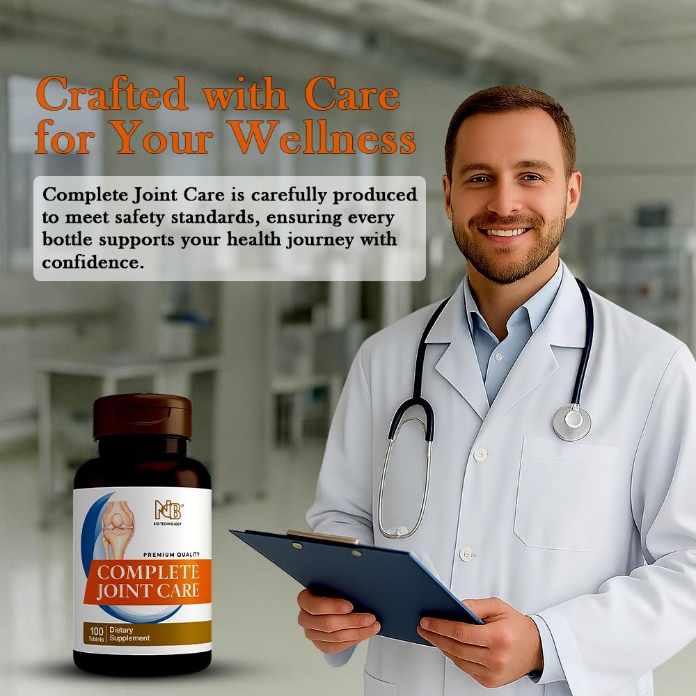 Glucosamine Chondroitin MSM Complete Joint Care Supplement | Glucosamine HCl, Chondroitin, MSM, Boswellia & Ginger | Supports Joint Mobility & Flexibility | 100 Tablets NCB NCB TECHNOLOGY buy supplements canada