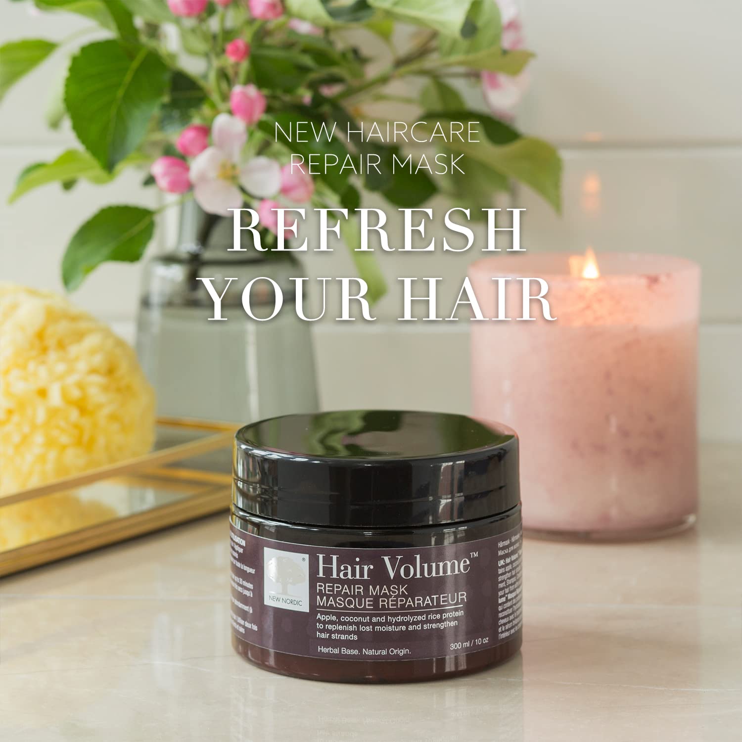 NEW NORDIC Hair Volume Repair Mask for Dry Damaged Hair & Natural Growth, Rebuild Moisture Balance, Volumize & Strengthen, 10 oz NEW NORDIC buy supplements canada