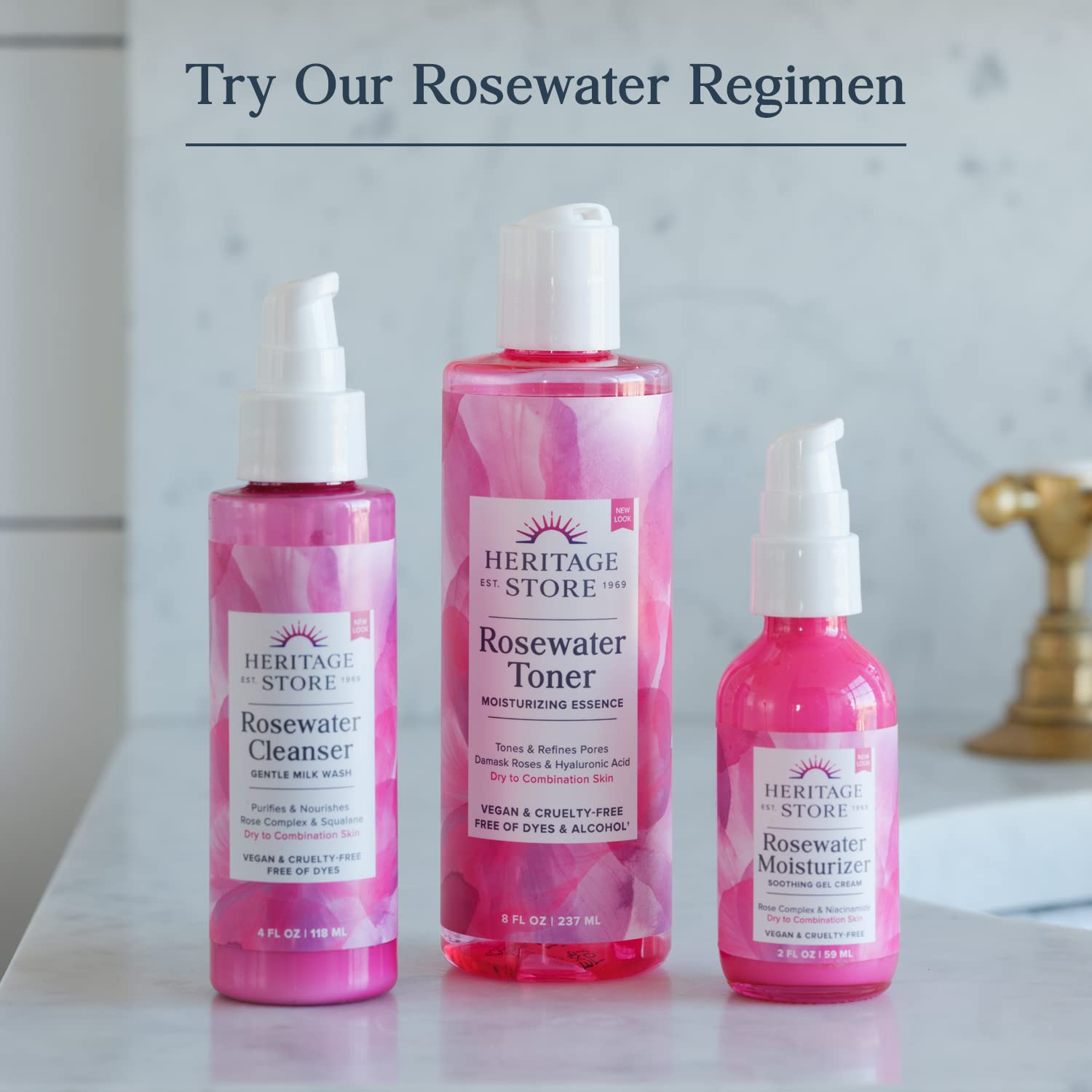 HERITAGE STORE Rosewater & Glycerin Hydrating Facial Mist - Dry Combination Skin Care HERITAGE STORE buy supplements canada