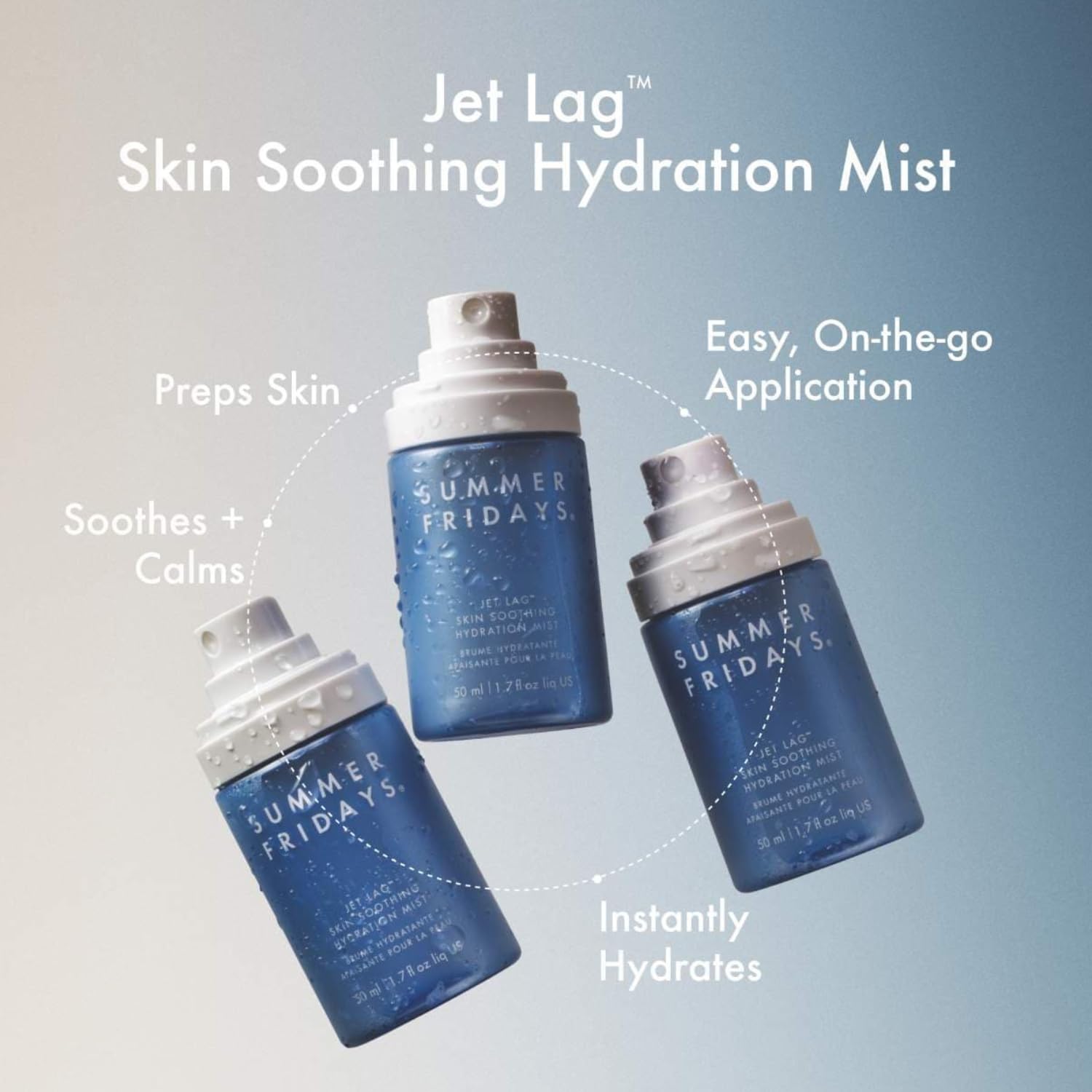 Summer Fridays Jet Lag Skin Soothing Hydration Face Mist - Ultra-Fine Facial Spray & Hydrating Mist to Comfort, Soothe & Help Provide Protective Moisture Barrier Support for Glowing Skin (1.7 Fl Oz) Summer Fridays buy supplements canada