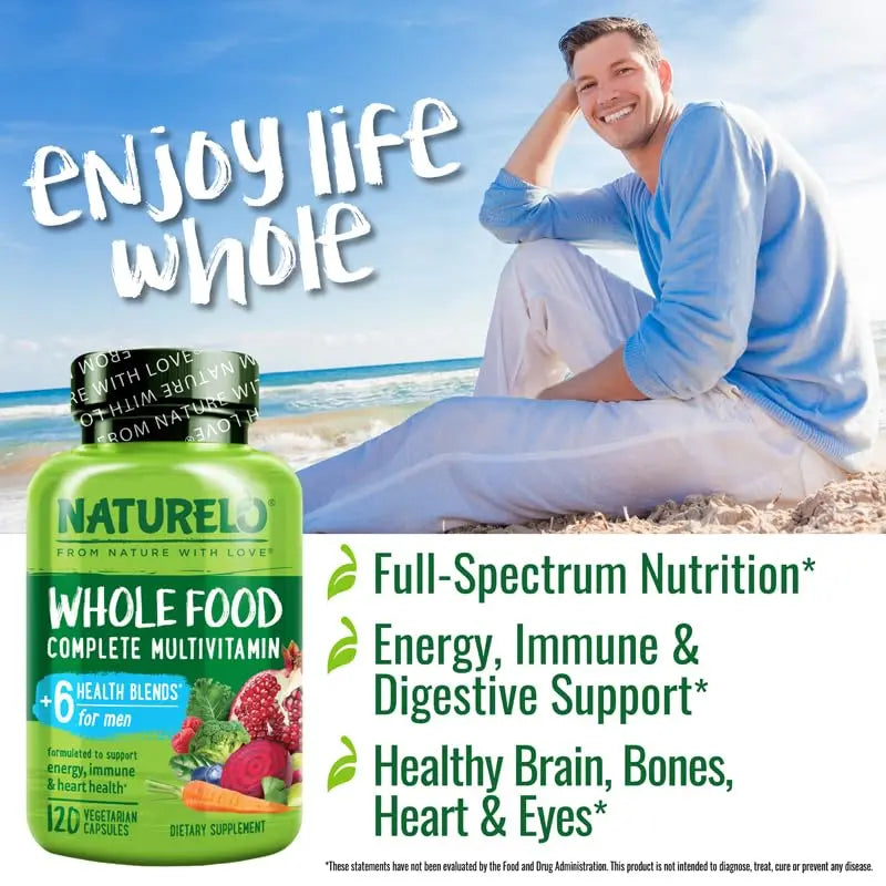 NATURELO Whole Food Multivitamin for Women - 120 Capsules and Whole Food Multivitamin for Men - 120 Capsules Bundle NATURELO buy supplements canada