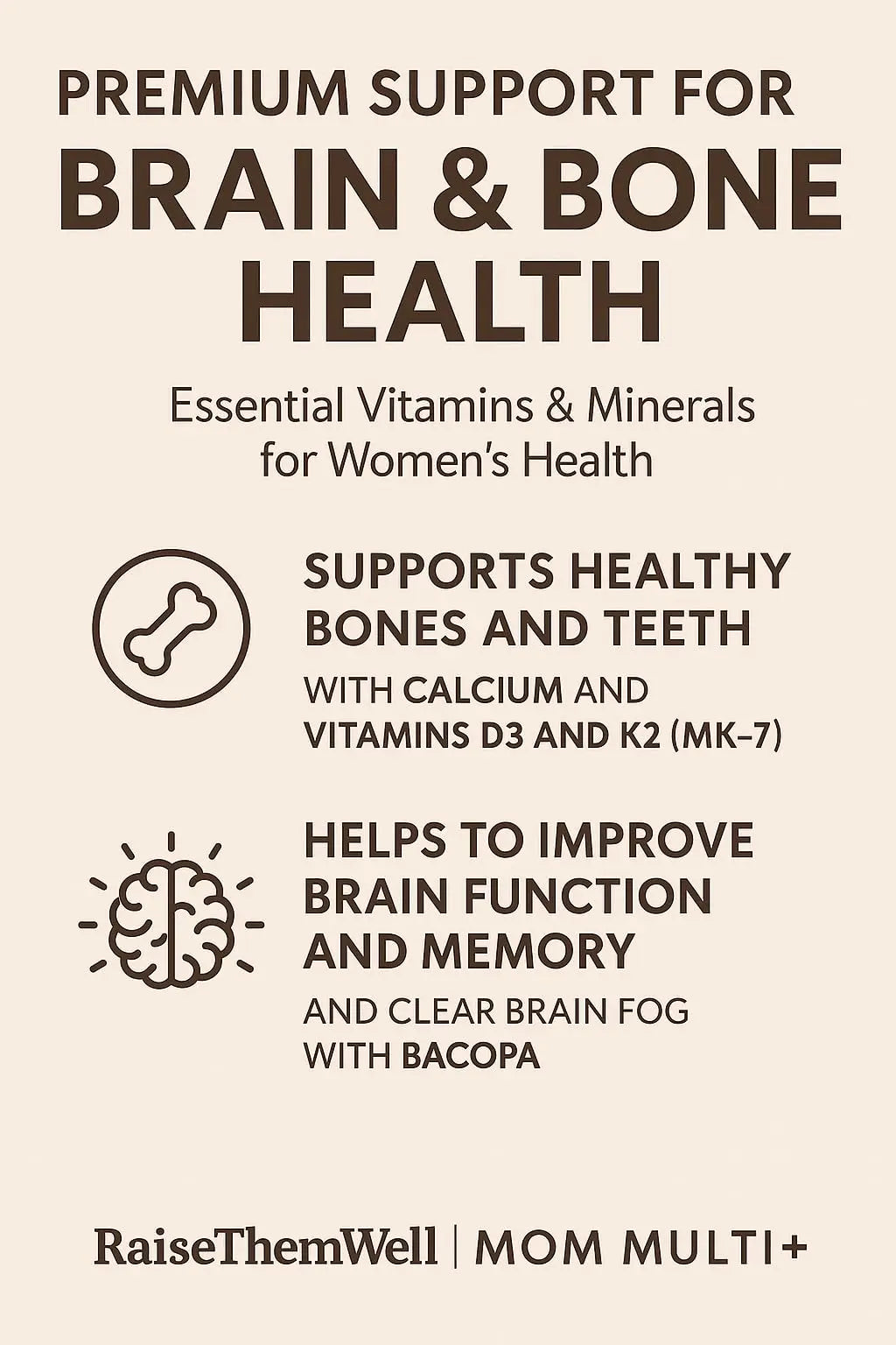 Raise Them Well Mom Multi+ Daily Multivitamin for Women with Active Folate, Adaptogens & Bacopa, Energy, Stress & Cognitive Support, 120 Veggie Capsules Raise Them Well buy supplements canada
