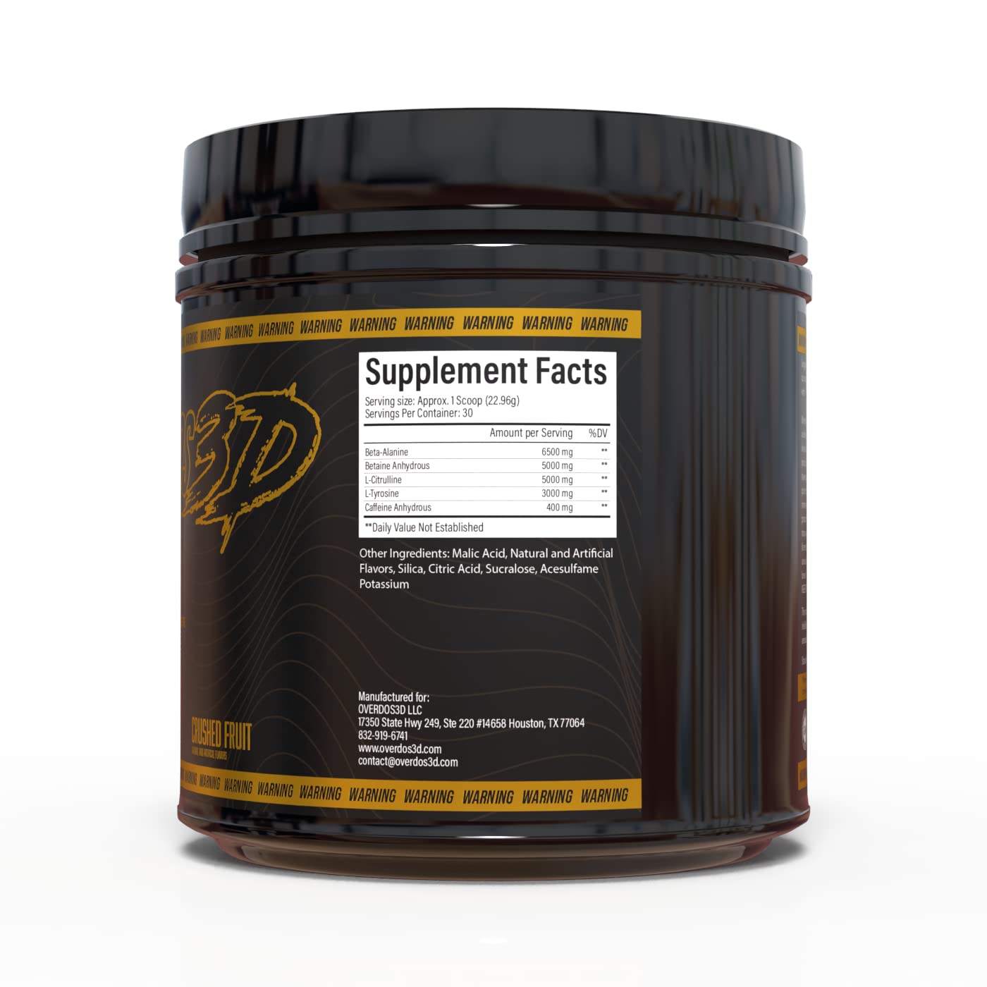 OVERDOS3D Pre-Workout Powder | Ultra-High Dosage | for Advanced Users ONLY Heath Secret buy supplements canada
