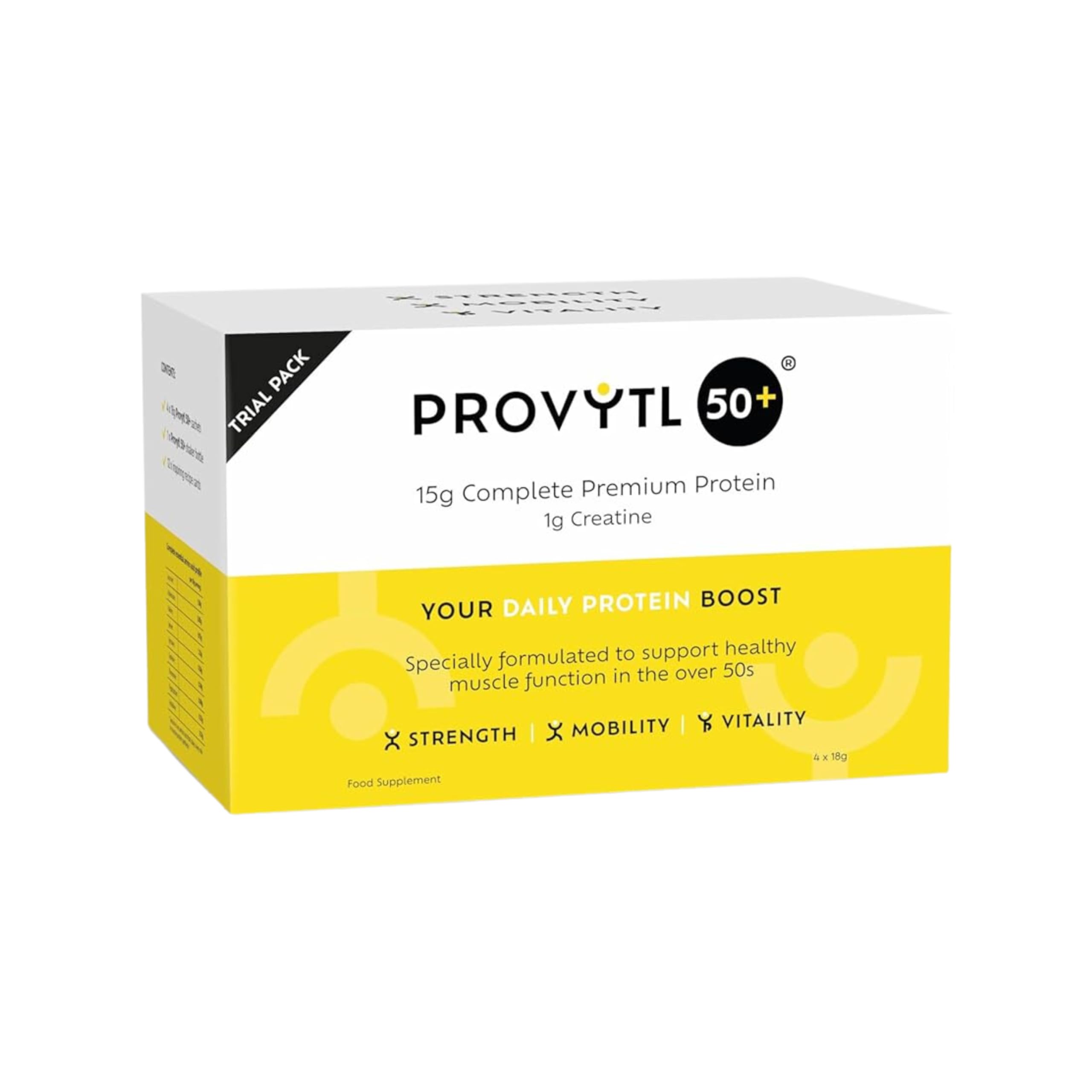 Provytl 50+ Trial Pack- Protein Powder Sachets for Men & Women Over 50 - Supports Muscle Function Provytl buy supplements canada