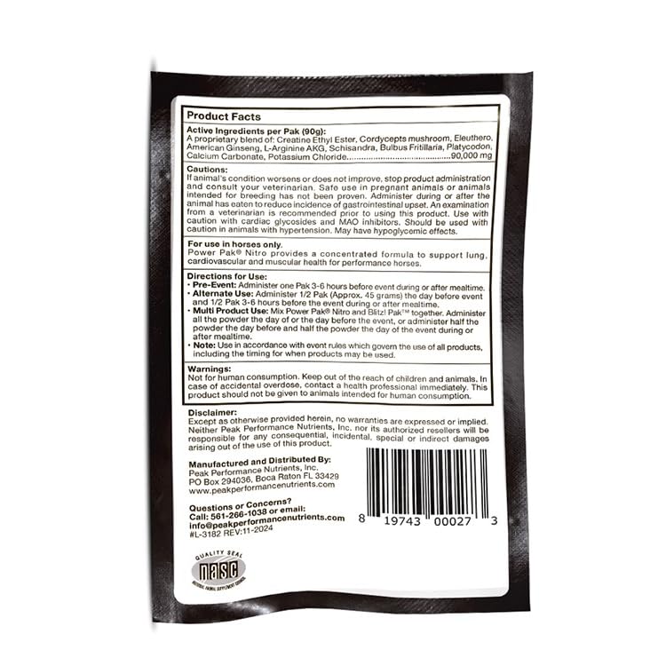 Peak Performance Nutrients Power Pak Nitro 90 Grams 1 Event Peak Performance Nutrients buy supplements canada