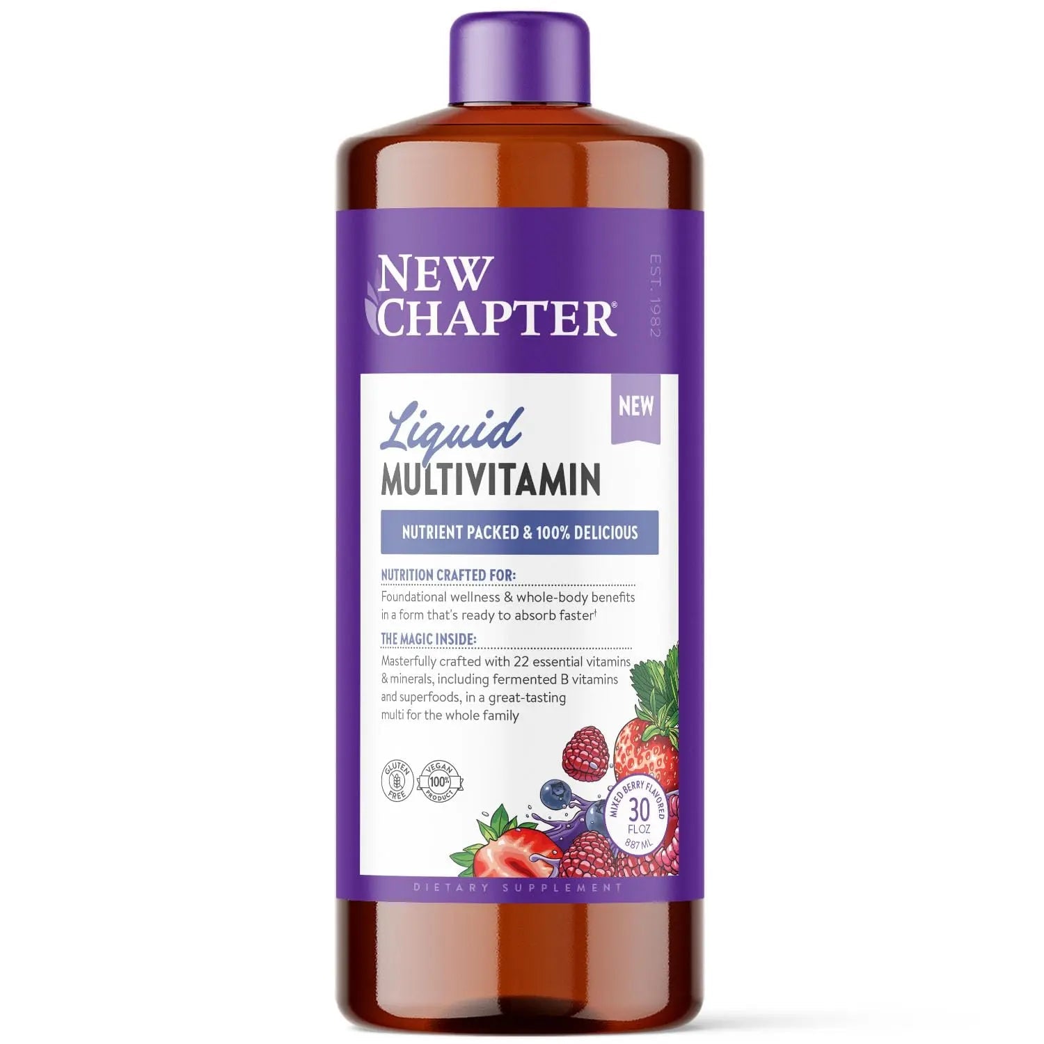 New Chapter Liquid Multivitamin + Mineral Supplement for Whole-Body Benefits, 100% Delicious Multivitamin for Adults New Chapter buy supplements canada