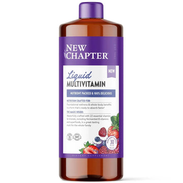 New Chapter Liquid Multivitamin + Mineral Supplement for Whole-Body Benefits, 100% Delicious Multivitamin for Adults New Chapter buy supplements canada