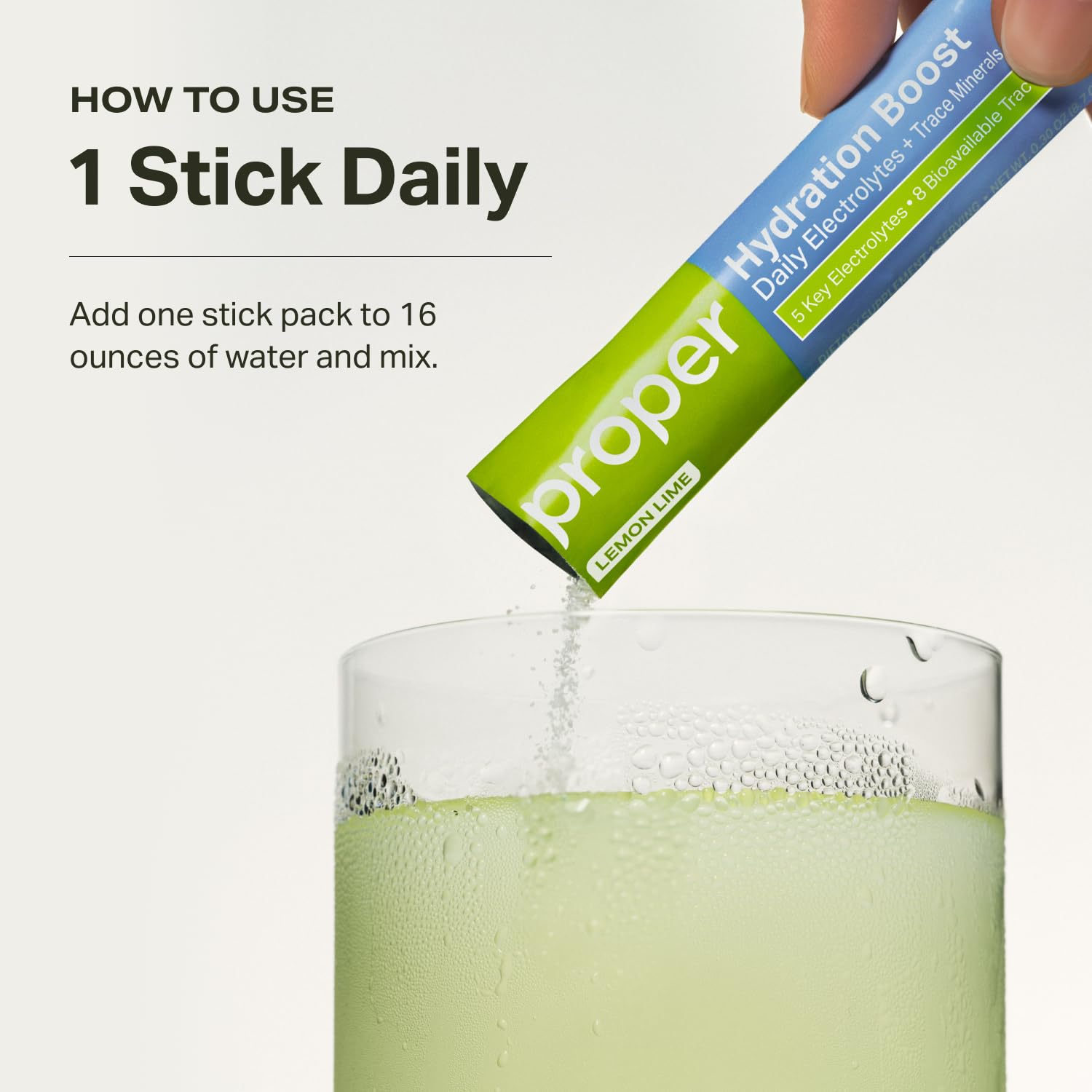Proper Hydration Sticks – Electrolyte Powder Drink Mix Packets with Trace Minerals for Rapid Hydration – Naturally Flavored – No Artificial Sweeteners Proper buy supplements canada