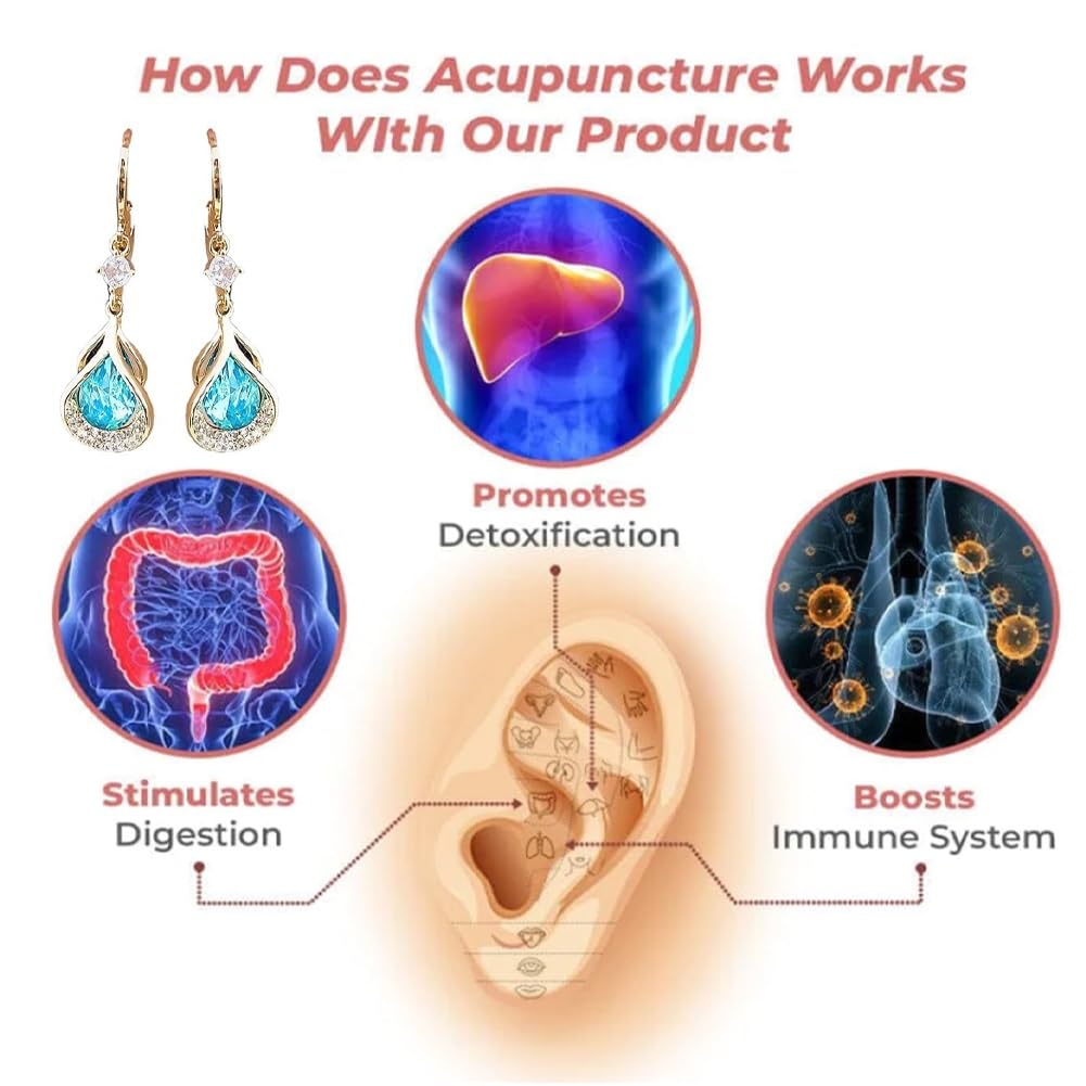 Lymphflow Magnetogen Earrings,Lymphatic Magnetotherapy Earrings,Lymphatic Earrings FleaCollar buy supplements canada