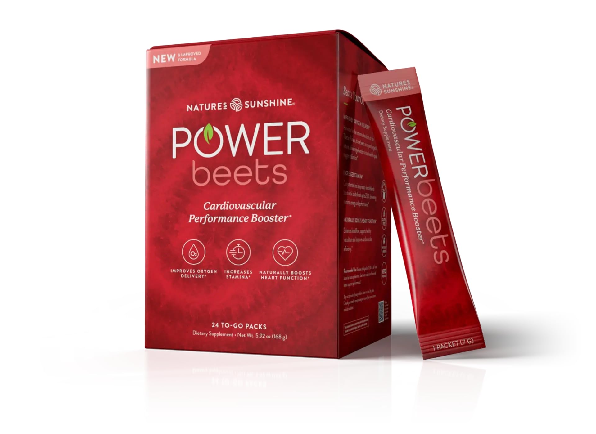 Nature's Sunshine Power Beets – Patented Nutrient Blend of Beet Root Powder and Nutrients to Promote Performance, Mental Clarity, & Vitality – Non-GMO, Soy & Gluten Free – 24 to-Go Packs Nature's Sunshine buy supplements canada