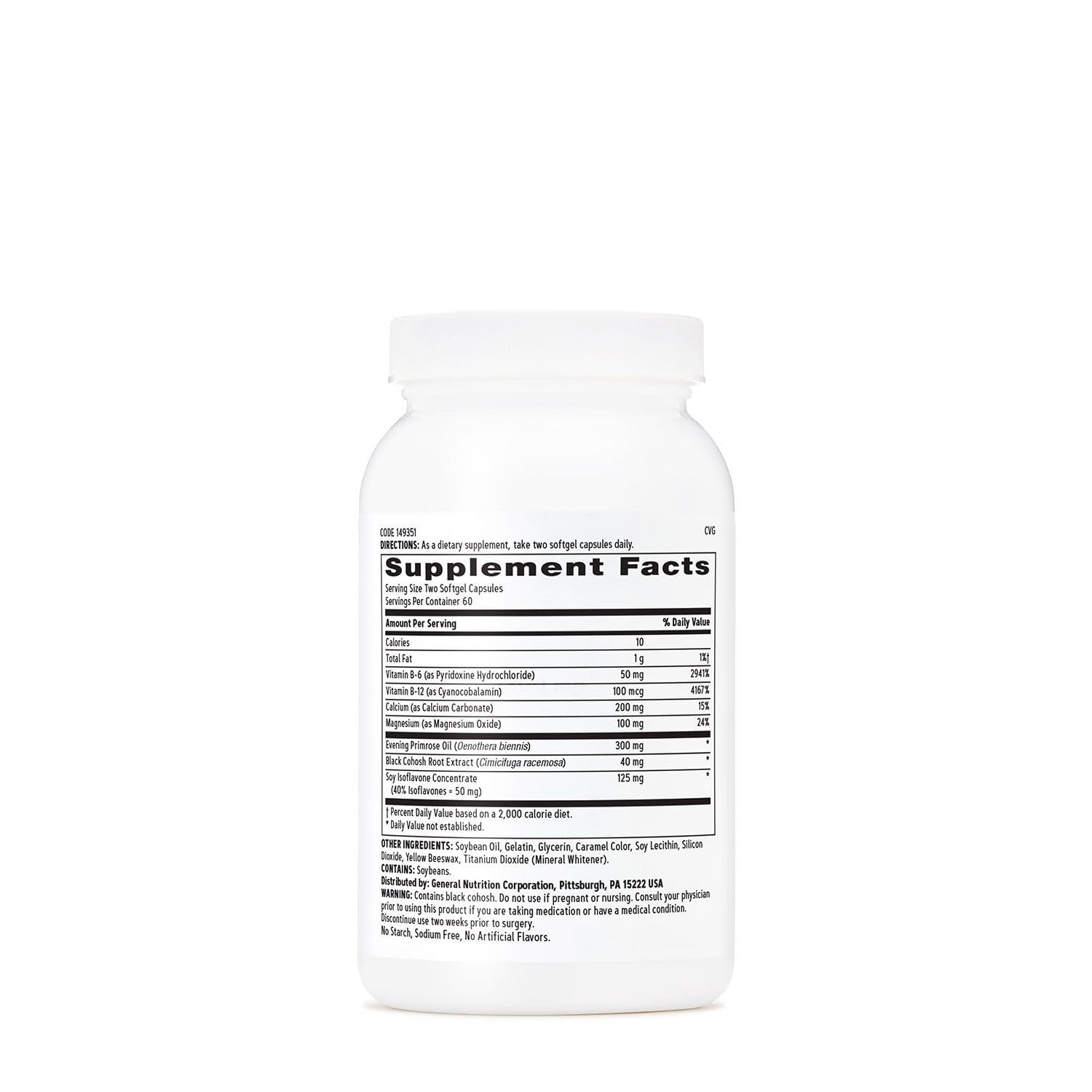 GNC Women's Phytoestrogen Formula, Supports Hormone and Mood Balance Plus Increased Energy, Targeted Relief for Menopause Symptoms, Daily Supplement, 120 Softgels GNC buy supplements canada