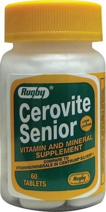 Rugby Cerovite Senior 60 CT (3 Pack) RUGBY LABORATORIES buy supplements canada