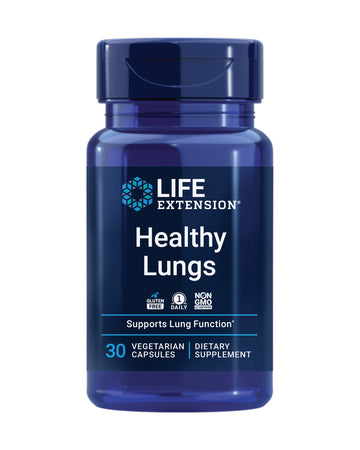 Life Extension Healthy Lungs, Respiratory Supplement, Lung Protection, Boswellia Serrata, Saffron Extract, Once-Daily, Gluten Free, Non-GMO, Vegetarian, 30 Capsules Life Extension buy supplements canada