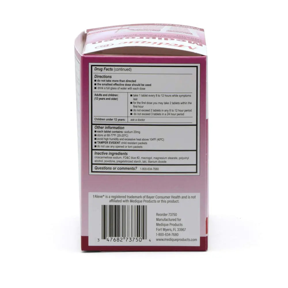 Medique @ Home Mediproxen Compare Active Ingredient to Aleve 50 x 1 (Child Resistant Packaging), White (73750) Medique buy supplements canada
