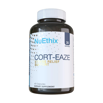 NuEthix Formulations Cort-Eaze - Cortisol Supplement - Health Support Supplement with Ashwagandha, L-Theanine & Rhodiola Rosea - Relaxation and Deep Sleep, 60 Capsules, 30 Servings NuEthix Formulations buy supplements canada