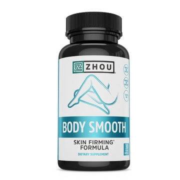 Zhou Body Smooth - Cellulite Pills for Women, Dimpless Anti Cellulite Supplement for Firm Smooth Skin with Hyaluronic Acid & Vitamin C, Skincare for Thigh, Legs, Butt, Supports Hydration - 30 Capsules ZHOU buy supplements canada