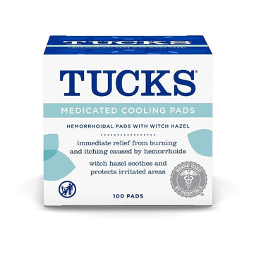 TUCKS Medicated Cooling Pads, 100 Count – Hemorrhoid Pads with Witch Hazel, Cleanses Sensitive Areas, Protects from Irritation, Hemorrhoid Treatment, Medicated Pads Used by Hospitals TUCKS buy supplements canada
