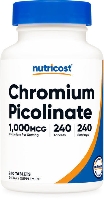 Nutricost Chromium 1000mcg, 240 Tablets - Gluten Free, Non-GMO Nutricost buy supplements canada