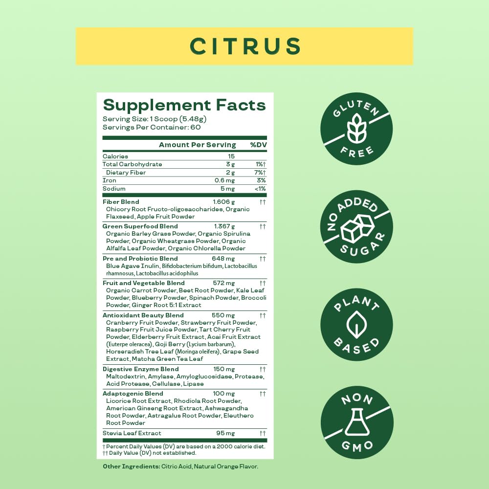Bloom Nutrition Greens and Superfoods Powder for Digestive Health, Greens Powder Bloom Nutrition buy supplements canada