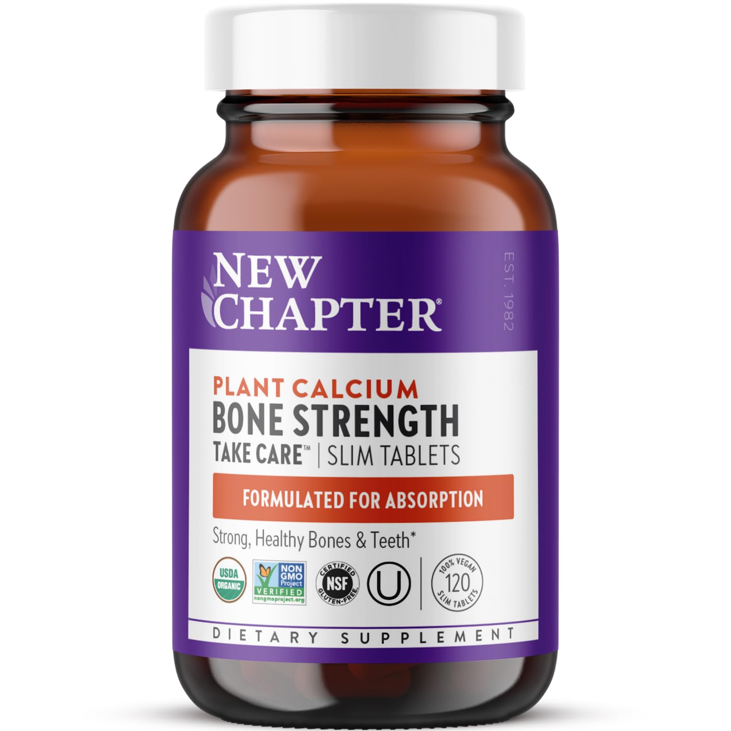 New Chapter Calcium Supplement - Bone Strength Plant-Based USDA Organic Calcium with Magnesium, Vitamin D3+K2, for Bone Health & Joint Mobility, Heart Support New Chapter buy supplements canada