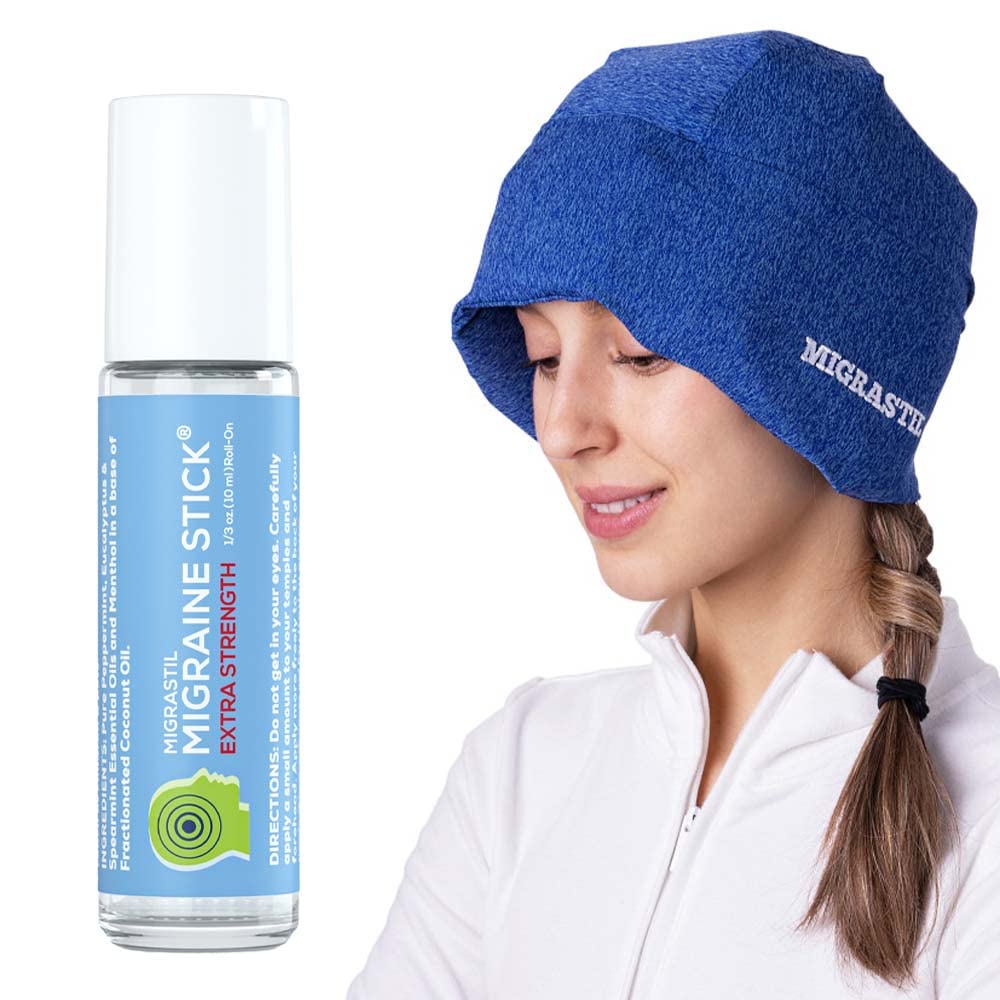 Basic Vigor Migrastil Extra Strength Migraine Stick & MigraFreeze Hat Bundle Basic Vigor buy supplements canada