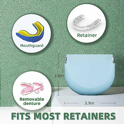 2 Pack Silicone Retainer Case with Lanyard Soft Slim Cute Aligner Case Holder Dental Thin onbuwws buy supplements canada