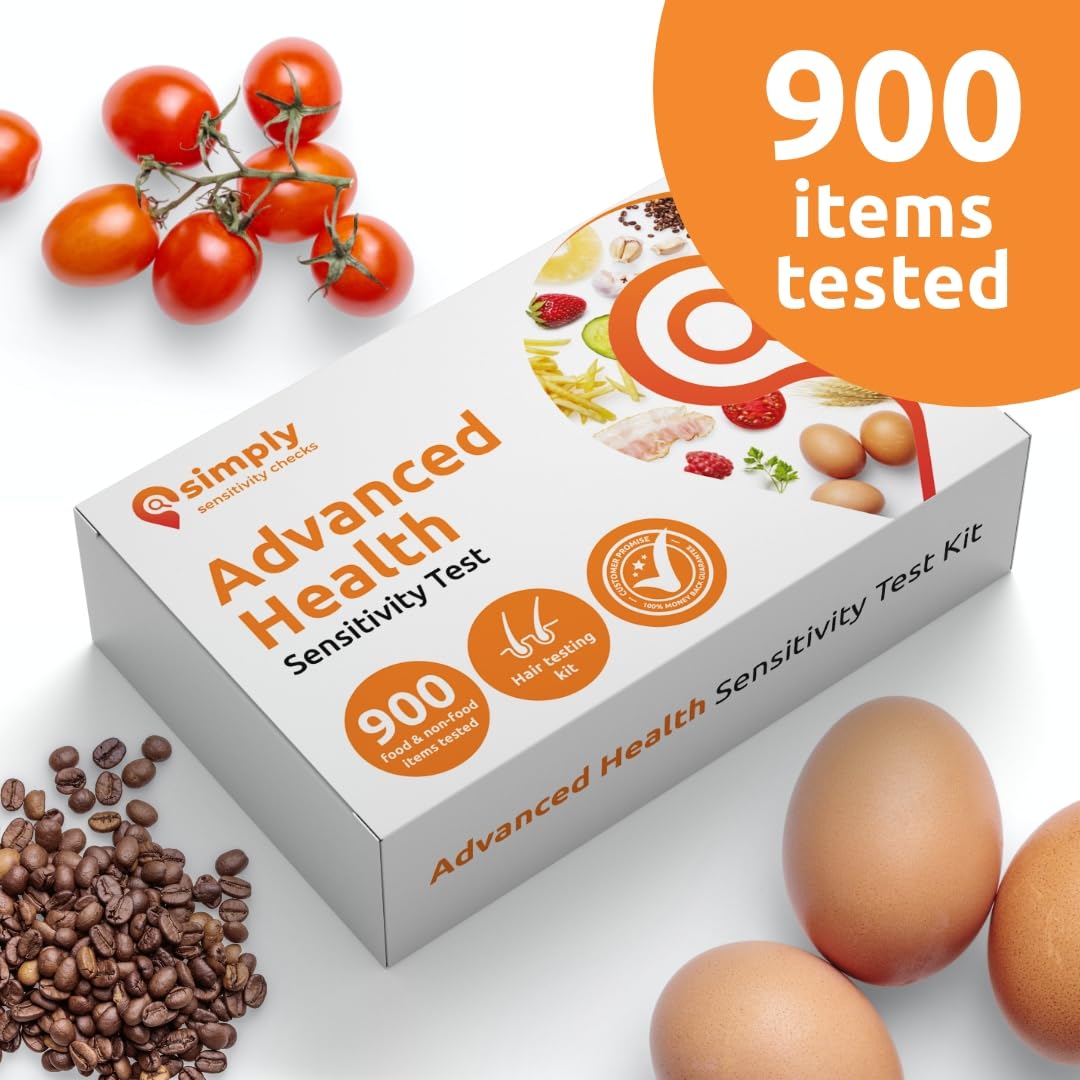 Simply Sensitivity Checks 900+ Items Food Sensitivity Test Kit for Adults – Foods & Non-Foods, Including Lactose, Gluten, Vitamins, Minerals, Gut Health & More – at-Home Food Intolerance Test Kit Simply Sensitivity Checks buy supplements canada