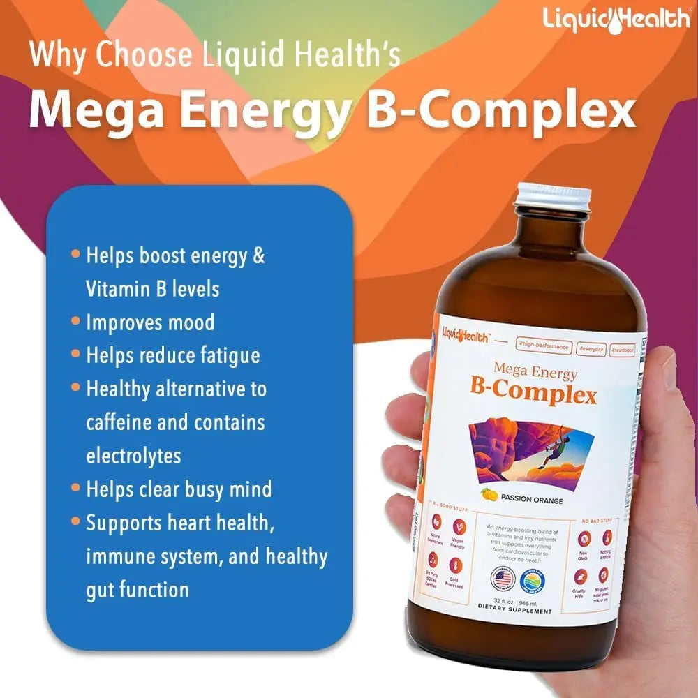 LIQUIDHEALTH Complete Multiple & Mega Energy B-Complex Daily Liquid Vitamins Bundle for Adults - Immune System Support, Increase Energy, Gut & Heart Health LIQUIDHEALTH buy supplements canada