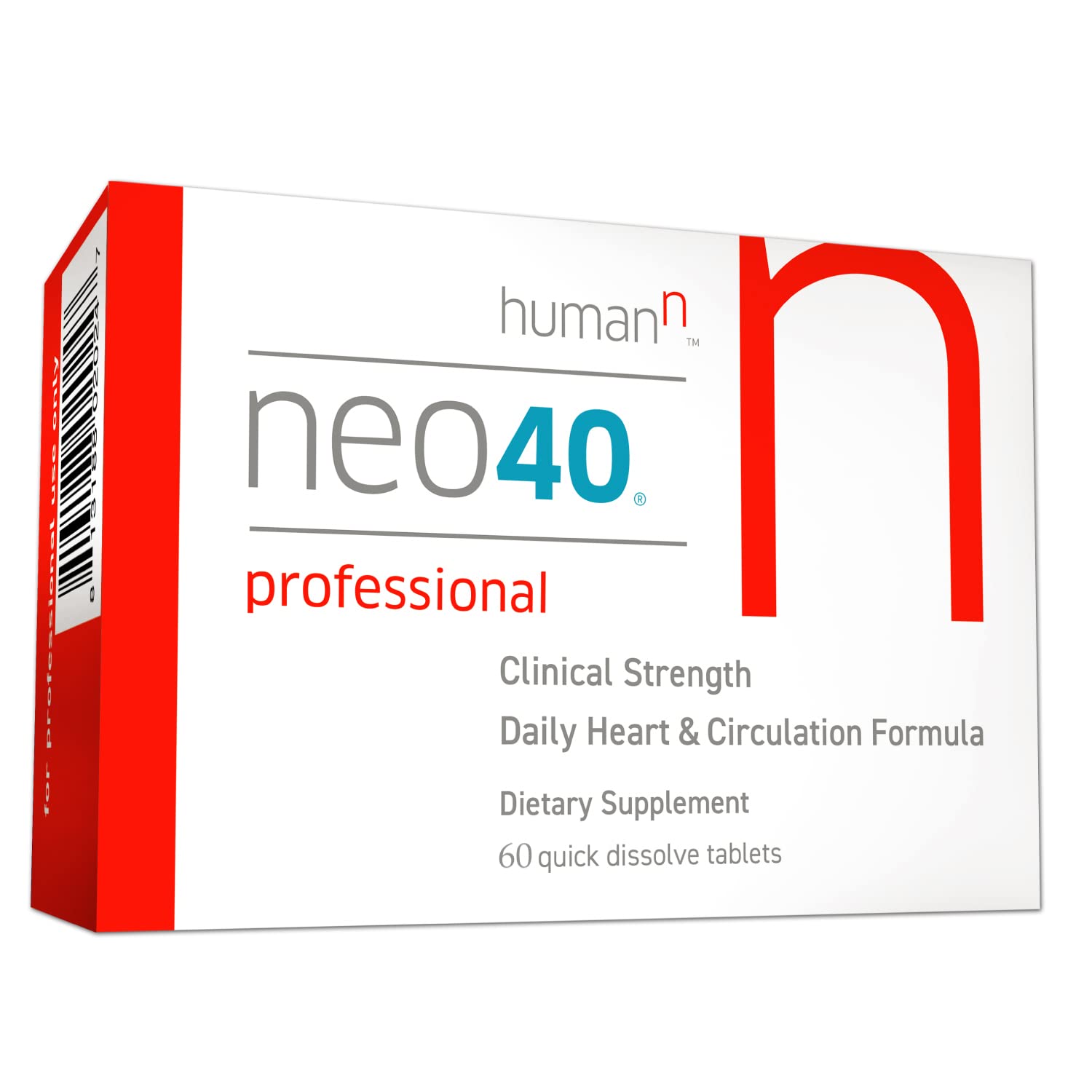Neo40 Professional - Nitric Oxide Booster with Methylfolate - Natural Blood Pressure humanN buy supplements canada