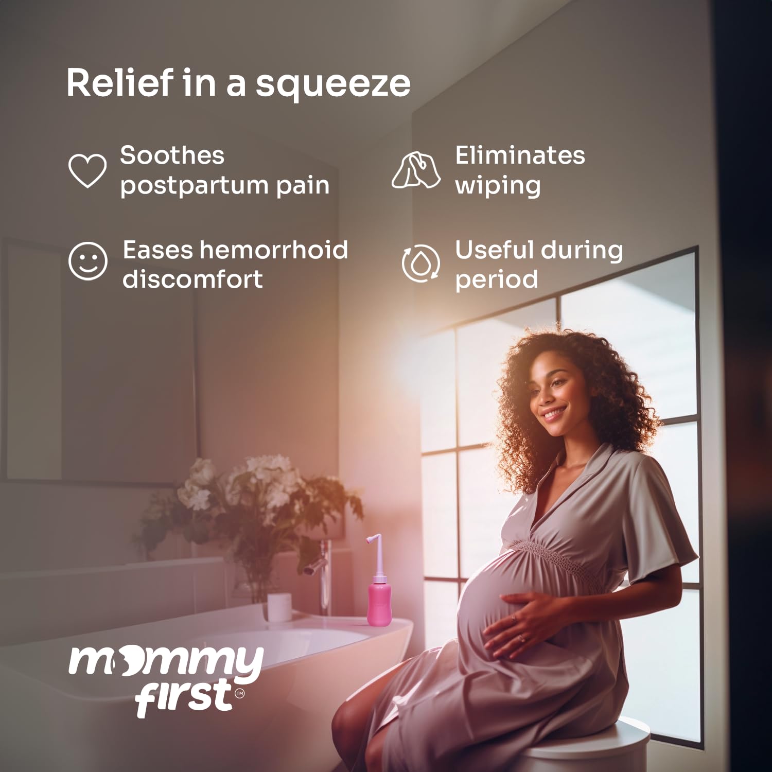 Peri Bottle for Postpartum Care from Mommy First™ | Upside Down Bottle for Perineal Cleansing and Recovery Mommy First buy supplements canada
