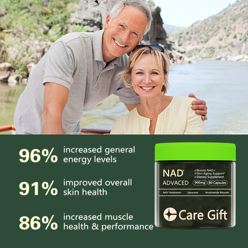 CARE GIFT NAD Supplement, NAD Nicotinamide Riboside Resveratrol 900mg - Liposomal NAD Supplements for Women & Men,NMNH Supplement Alternative for Energy, Focus, Anti-Aging (1 Pack) CARE GIFT buy supplements canada
