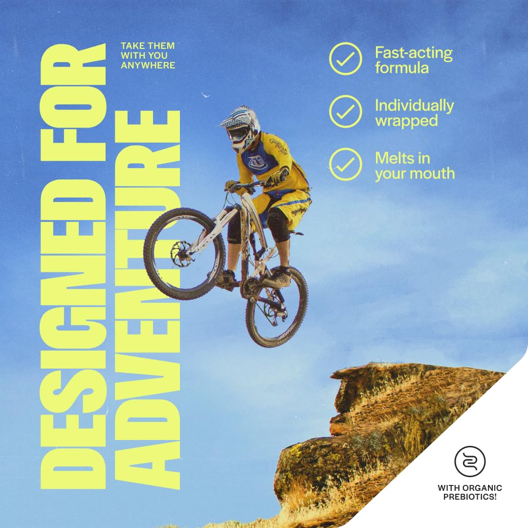 June Science Daily Hero for Men | Fast Melt Pre + Probiotic for Men - Tangerine Flavor, 30 Powder Sachets June Science buy supplements canada