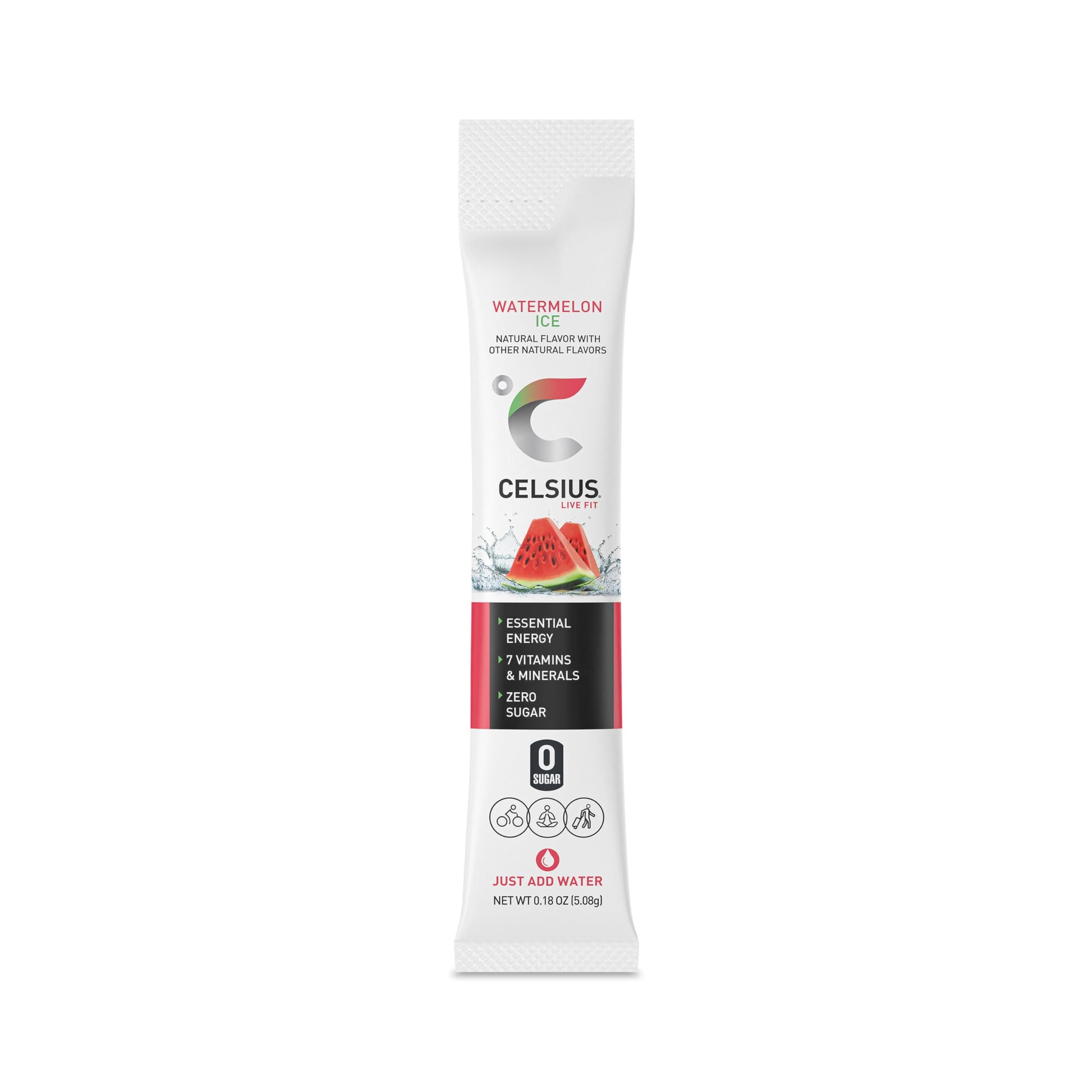 CELSIUS On-the-Go Powder Sticks Watermelon Ice, Essential Energy (14 Sticks per Pack) CELSIUS buy supplements canada
