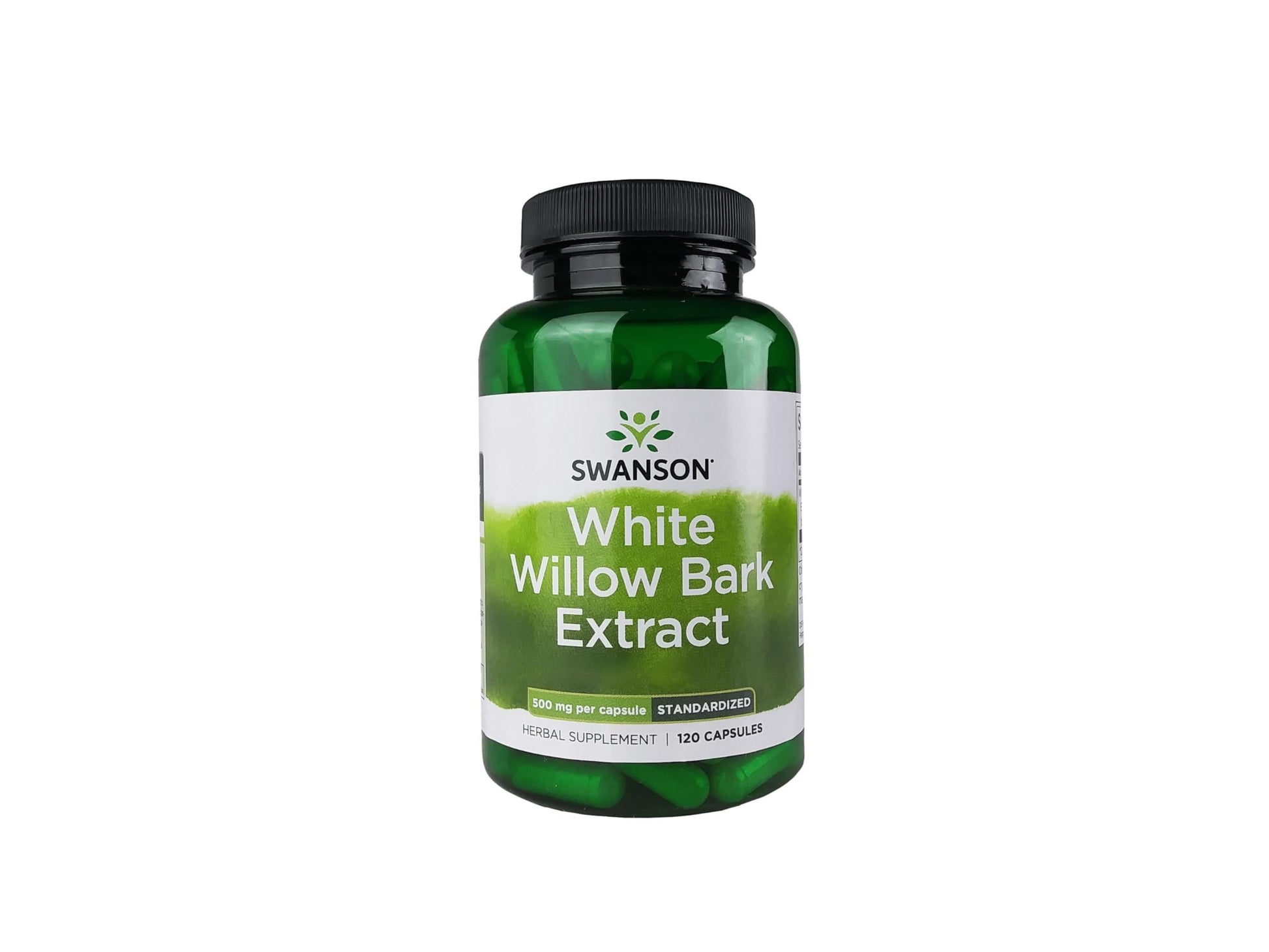 Swanson White Willow Bark Extract - Promotes Joint Support and Muscle Relief - Standardized to 15% Salicin - Natural Supplement with No Stomach Irritation - (120 Capsules, 500mg Each) Swanson buy supplements canada