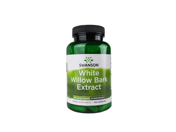 Swanson White Willow Bark Extract - Promotes Joint Support and Muscle Relief - Standardized to 15% Salicin - Natural Supplement with No Stomach Irritation - (120 Capsules, 500mg Each) Swanson buy supplements canada