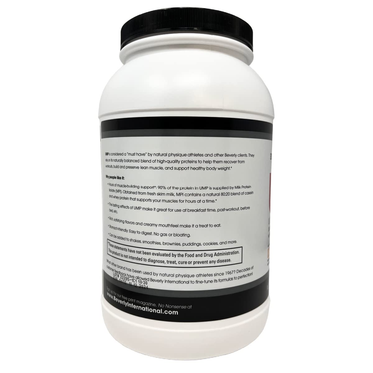 Beverly International UMP Protein Powder, Graham Cracker. Unique Whey-Casein Ratio Beverly International buy supplements canada