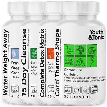 Youth & Tonic CortiThermo Shape Detox Cleanse Kick Off Weight Management - 120 Pills Youth & Tonic buy supplements canada