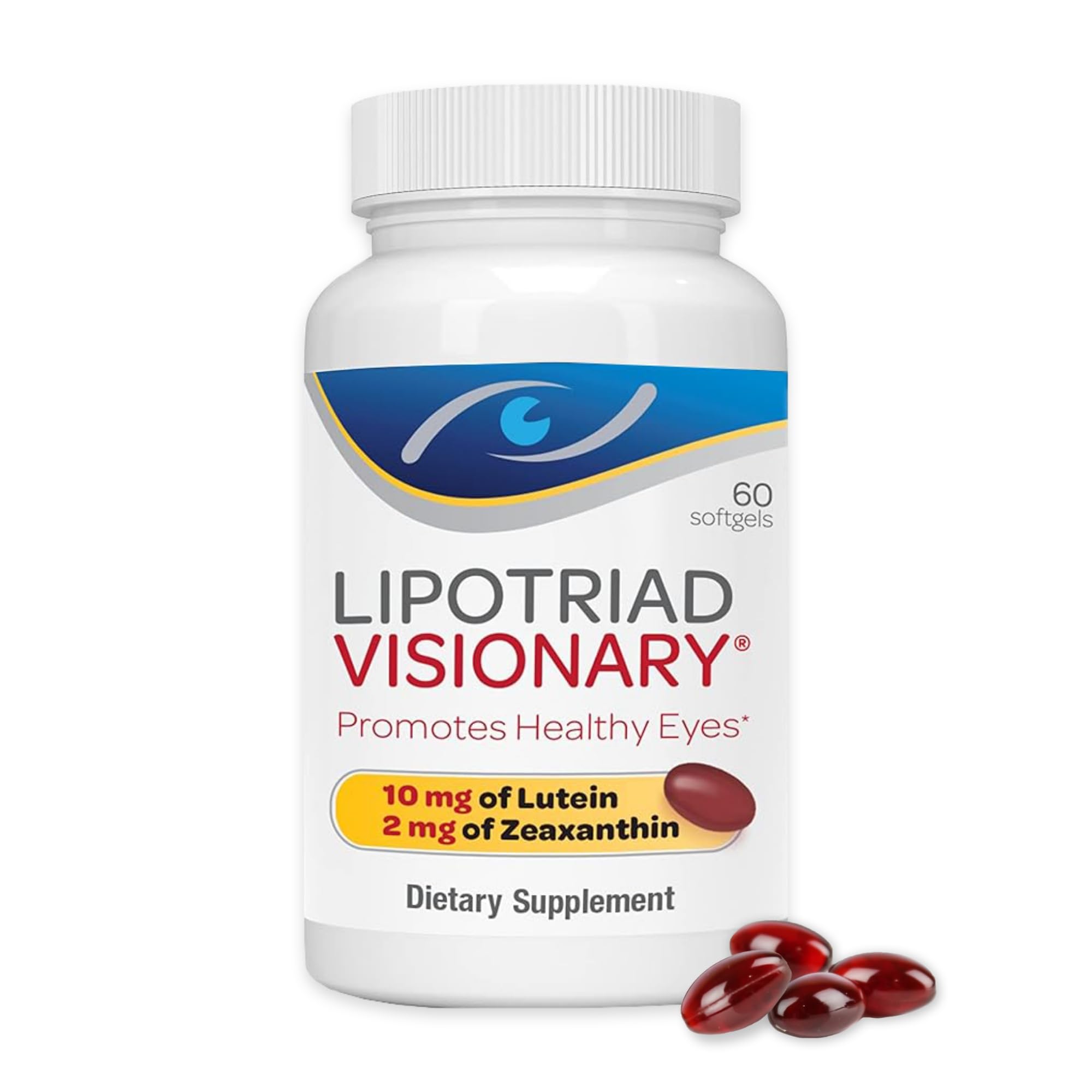 Lipotriad Visionary Eye Vitamins – 60 Capsules – Lutein and Zeaxanthin Supplements with Other AREDS 2® Ingredients to Support Eye Health Lipotriad buy supplements canada